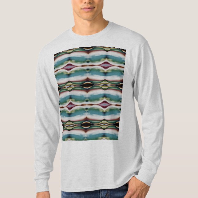 Camiseta Verde Borgonha Aquarela Sudoeste Olha Mosaicos (Frente)