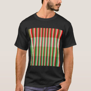 Camiseta Verde, Branco Estrela e Padrão de Sobreposição de