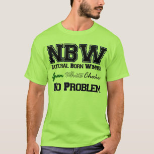 Camiseta Verde, branco, verificador