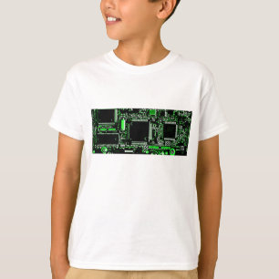 Camiseta verde Circuito branca