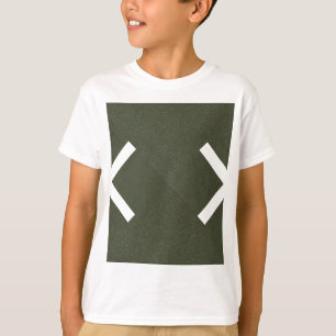 Camiseta Verde Crianças Camiseta - Estilo Minimali