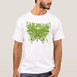 Camiseta Verde da folha do Trance