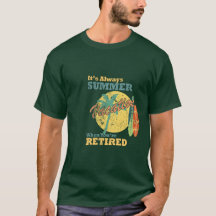Camiseta verde de Aposentadoria Masculina