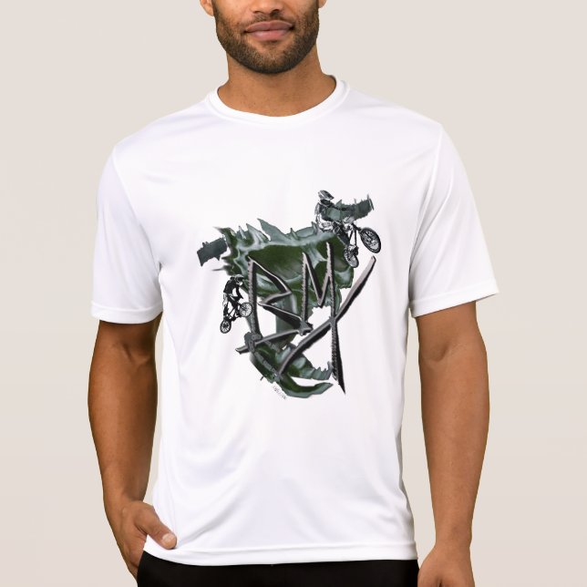 Camiseta Verde de BMX (Frente)