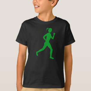 Camiseta Verde de grama do corredor (fêmea) -