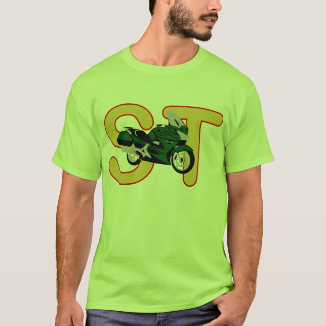 Camiseta Verde de Honda ST1300 (Frente)