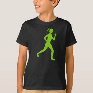 Camiseta Verde de Marciano do corredor (fêmea) -