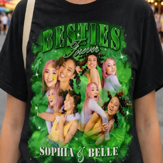 Camiseta Verde de Rap do Bootleg dos Anos 90 Vinta (Criador carregado)