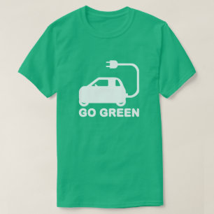 Camiseta Verde ~ Dirigir Carros Elétricos