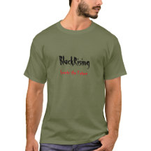 Camiseta verde do exército da Ascensão negra.