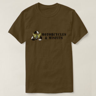Camiseta Verde do exército das motocicletas & dos