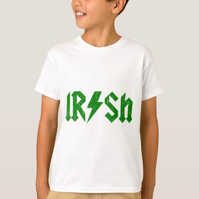 Camiseta Verde do irlandês AC/DC (Frente)