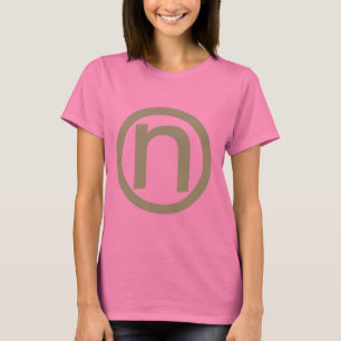 Camiseta verde do logotipo
