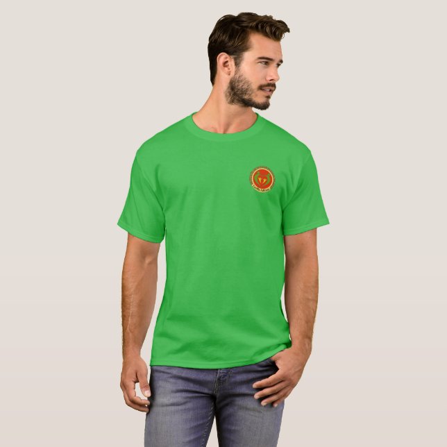 Camiseta Verde do Programa Familia Adelante (Frente Completa)