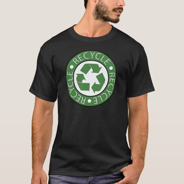 Camiseta Verde do reciclar (Frente)