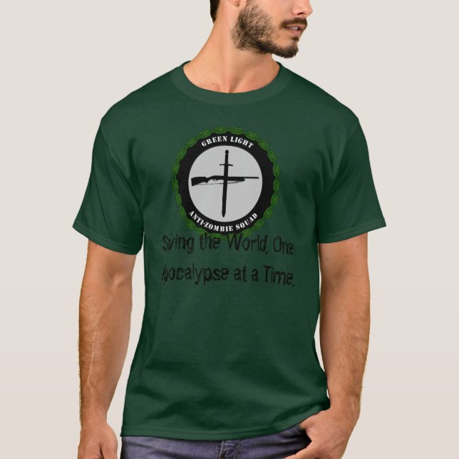 Camiseta Verde do t-shirt de GLAZS (Frente)
