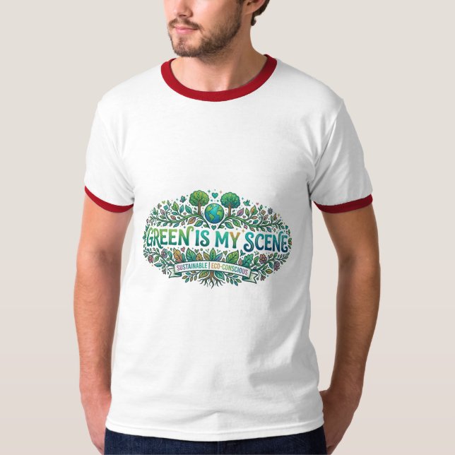 Camiseta Verde é Minha Cena. (Frente)