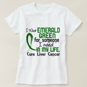 Camiseta Verde esmeralda para alguém eu preciso o câncer