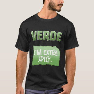 Camiseta Verde Eu Sou Muito Picante Hallow Taco Molho