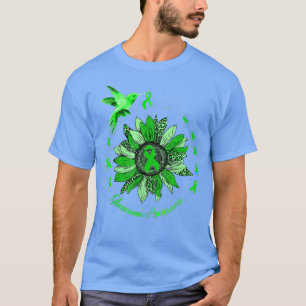 Camiseta Verde Fita Leopardo Glaucoma de Girassol