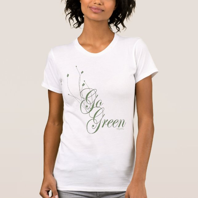 Camiseta Verde Floral (Frente)