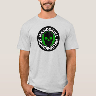 Camiseta verde florestal HANDSKULL LIV básicaP