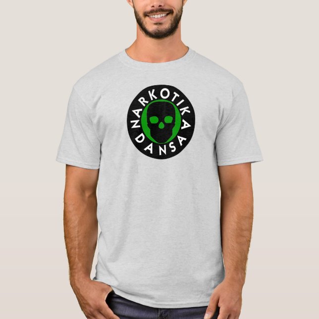 Camiseta verde florestal NARKOTIKA LIV N4 básica (Frente)