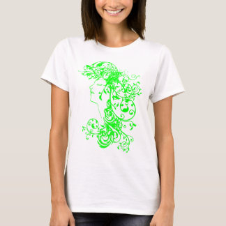 Camiseta Verde Flourishing da beleza do KRW