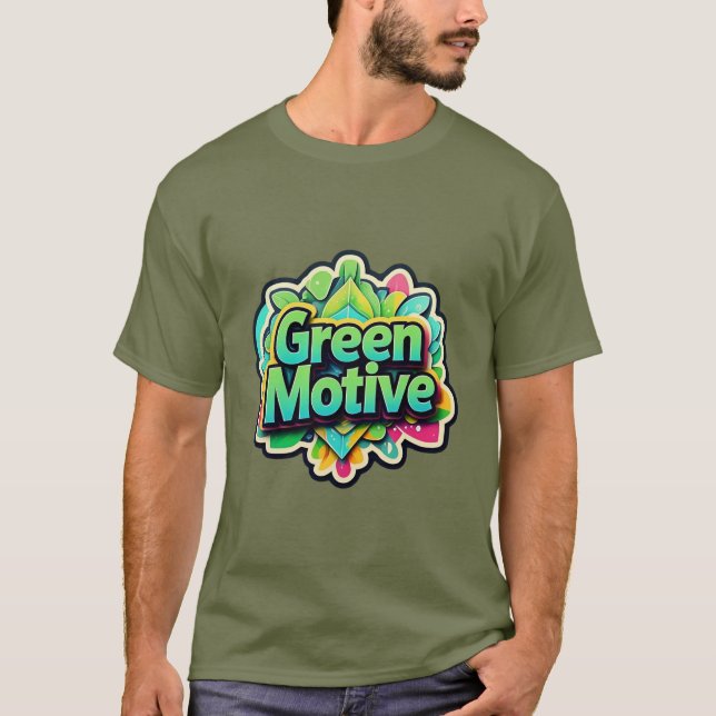 Camiseta Verde Inspirada na Natureza (Frente)