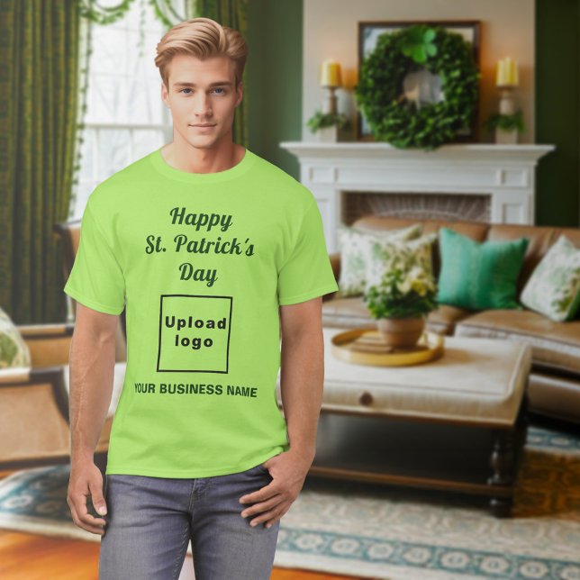Camiseta Verde Lima Dia de São Patrício Negócios (Lime color St. Patrick's Day business t-Shirt)
