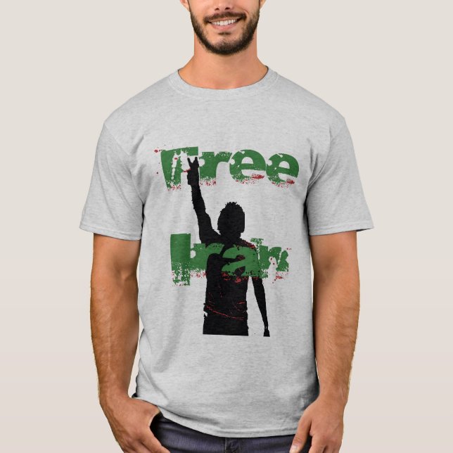 Camiseta Verde livre de Irã (Frente)