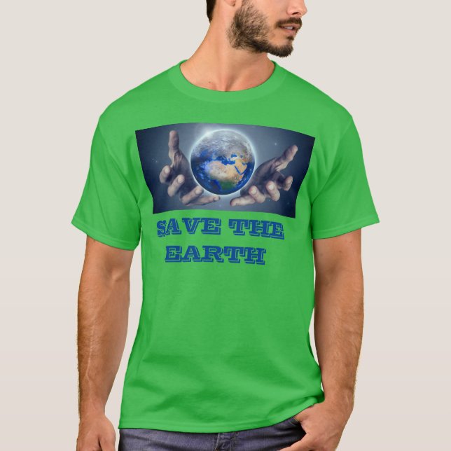 Camiseta verde masculina (Frente)