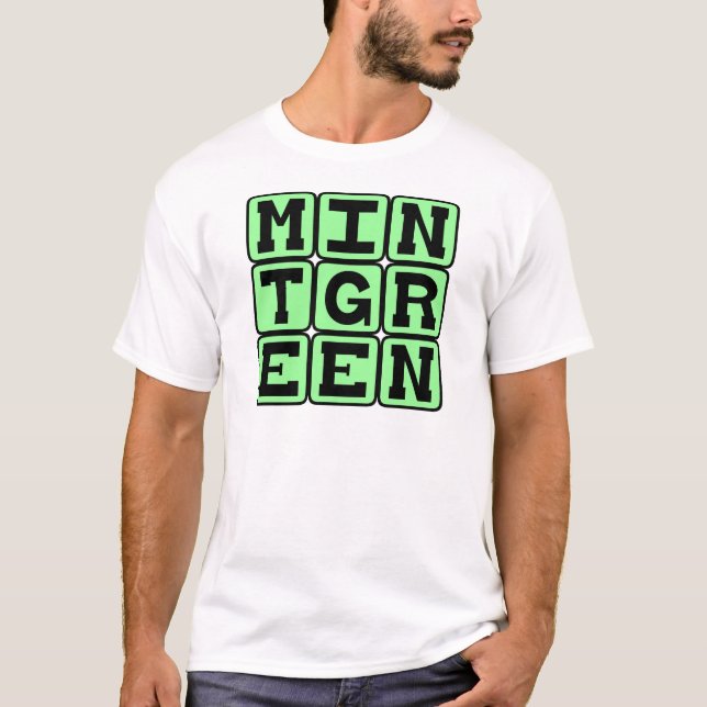 Camiseta Verde Menta, Cor (Frente)