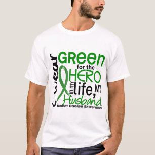 Camiseta Verde para a doença renal do marido do herói 2