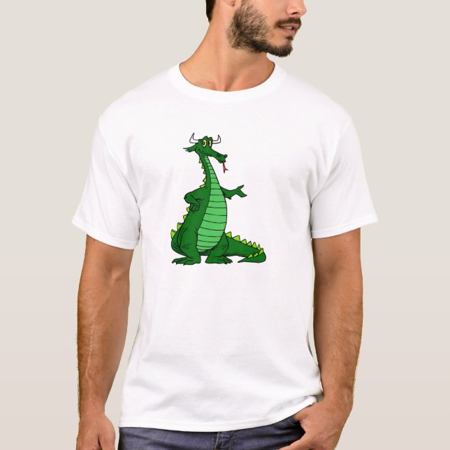 Camiseta Verde parvo do dragão (Frente)