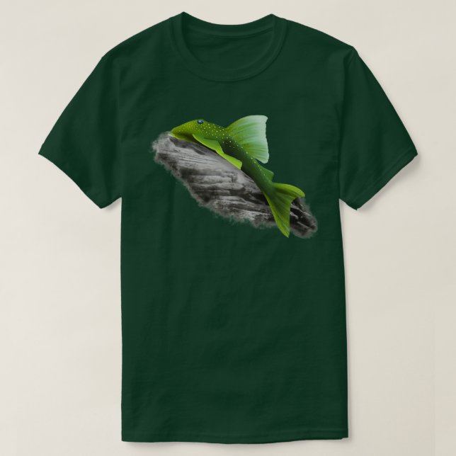 Camiseta Verde Phantom Pleco (Frente do Design)