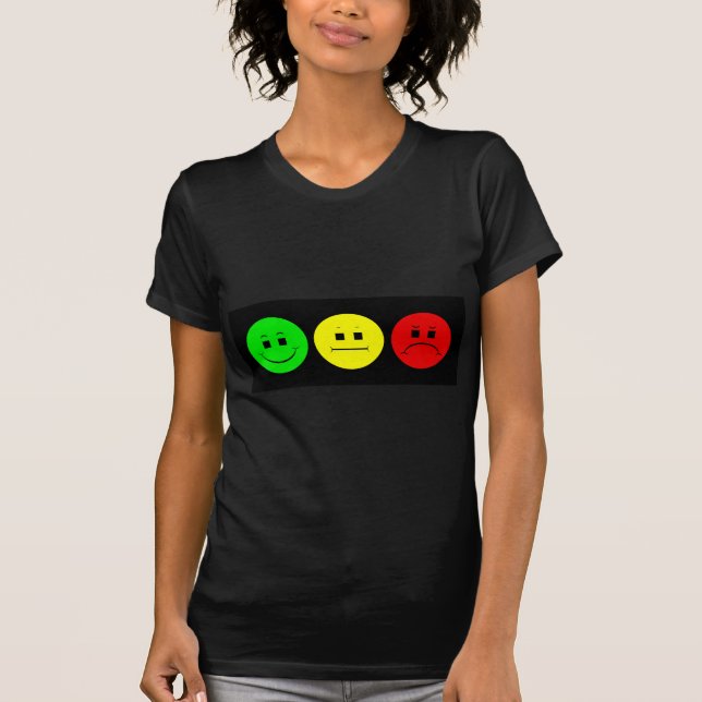 Camiseta Verde temperamental horizontal do esquerdista do (Frente)