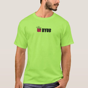 CAMISETA VERDE VIVO: BYOB