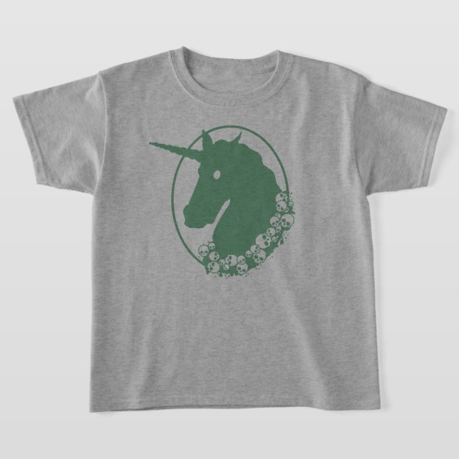 Camiseta Verde Zombie Unicórn (Postura )