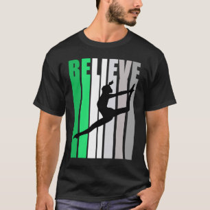 Camiseta Verdes acreditam que dança motivando a equipe de g