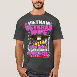 Camiseta Veretista Vietnã Esposa Veterana Militar VETNÃ