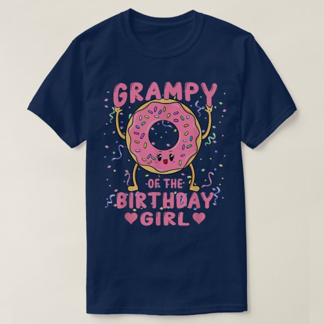 Camiseta Vergonha Da Festa De Rosquinha Rosa De Aniversário (Frente do Design)