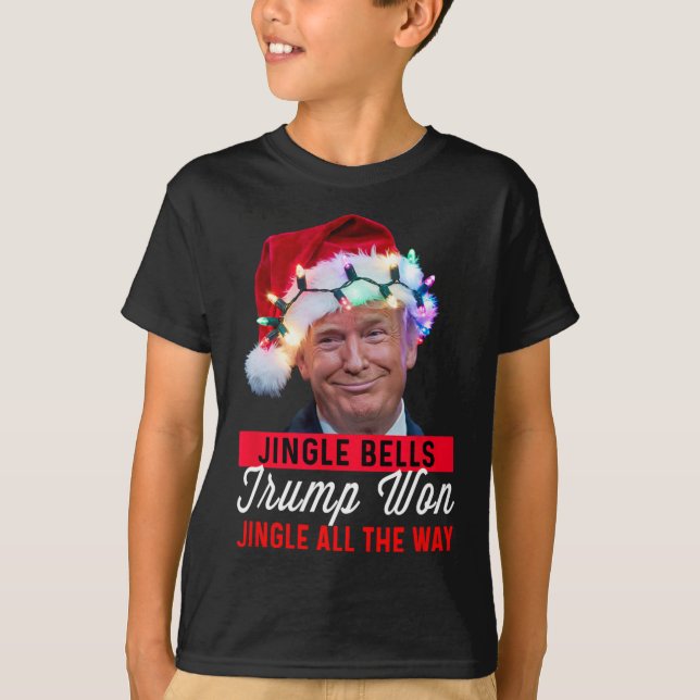Camiseta Vergonhota de Natal Sinos de Jingle Engraçados Tru (Frente)