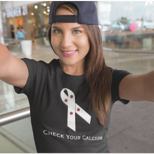 Camiseta Verificação de Doença da Paratireoide Cálcio