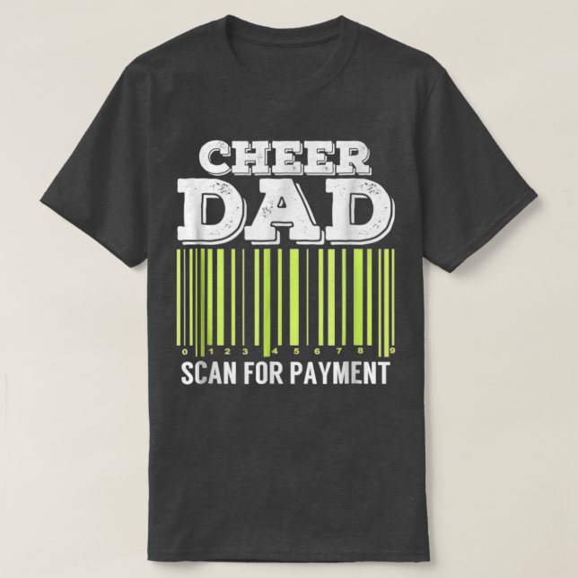 Camiseta Verificação De Pai De Cheque Para Cheerleader Engr (Frente do Design)