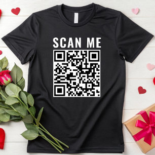 Camiseta Verificação Personalizada Código QR Verificável En