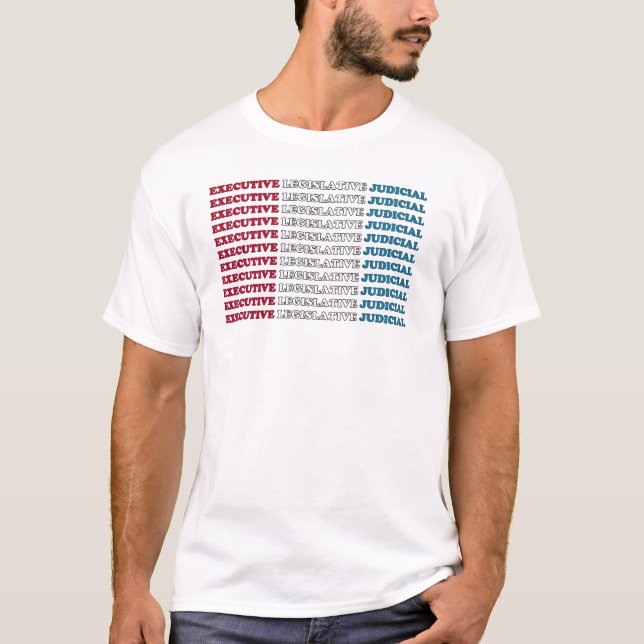 Camiseta Verificações e Equilíbrios dos EUA (Frente)