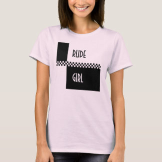 Camiseta Verificações RUDES da Menina-ska