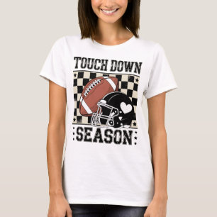 Camiseta Verificado o Capacete e a Bola de Futebol da Estaç