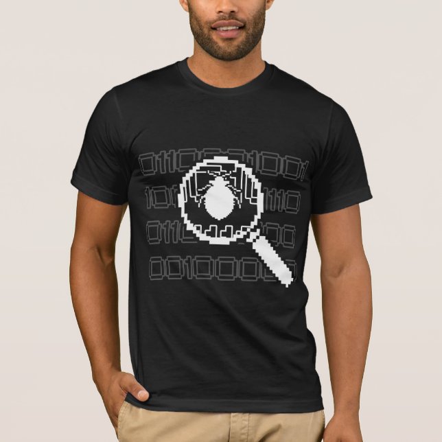 Camiseta Verificador da penetração (binário & inseto (Frente)